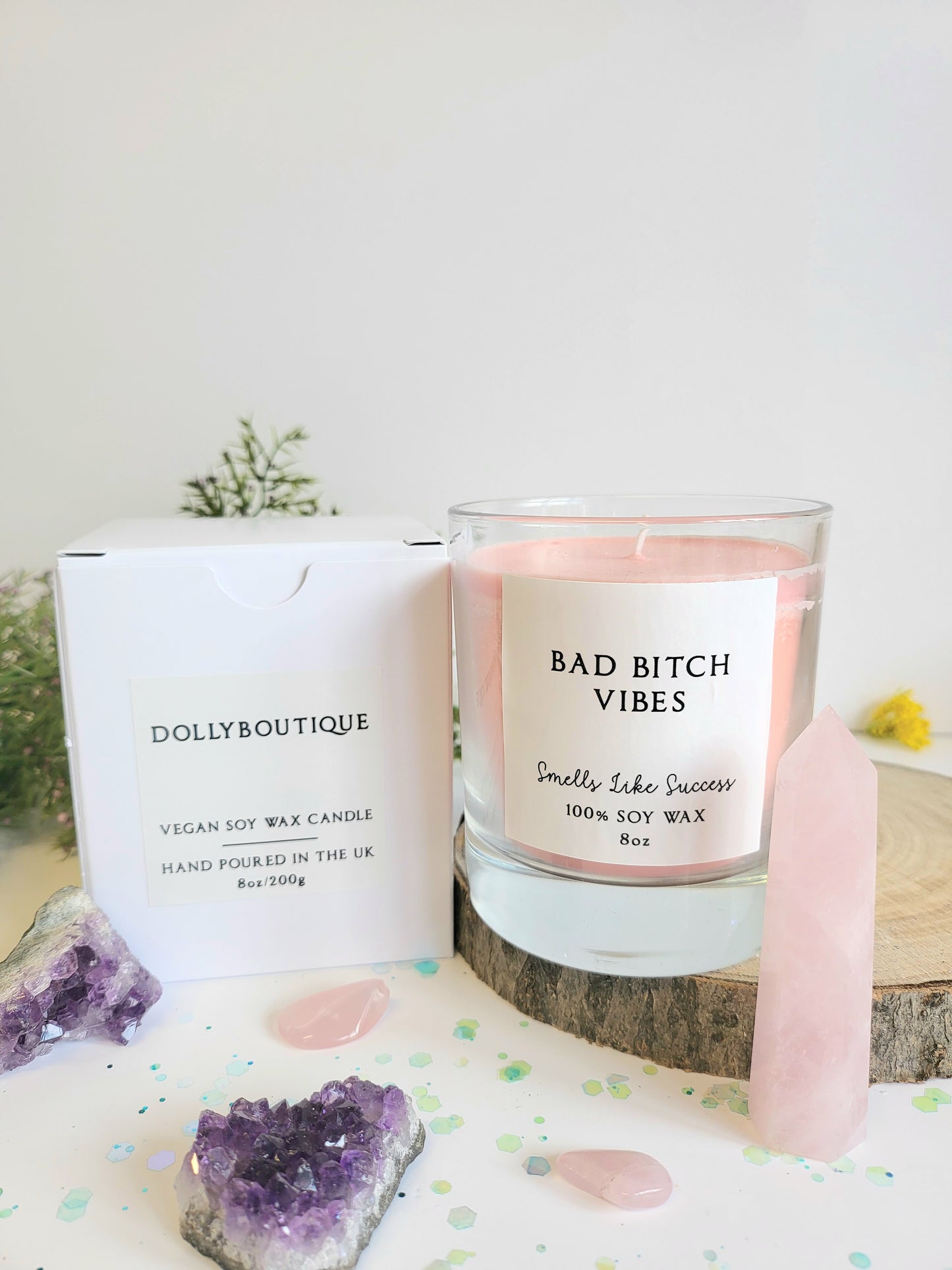 Bad bitch vibes candle.