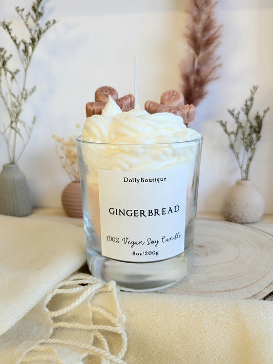 Gingerbread candle.