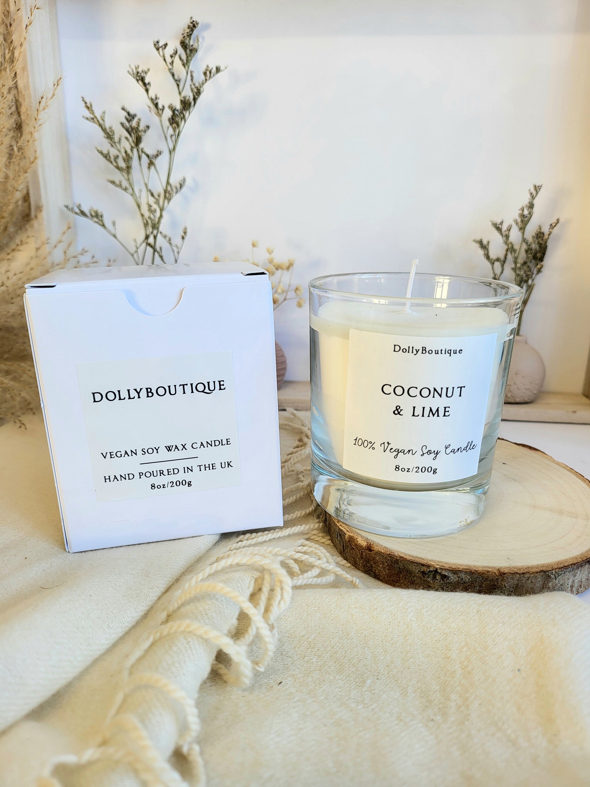 Coconut and lime candle.