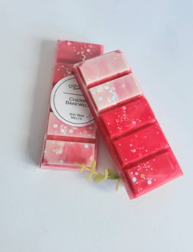 Cherry bakewell wax melt.